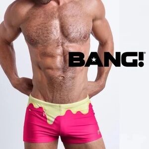 Bang Square Cut Swimsuit Medium runs small New with tags 83% polyester